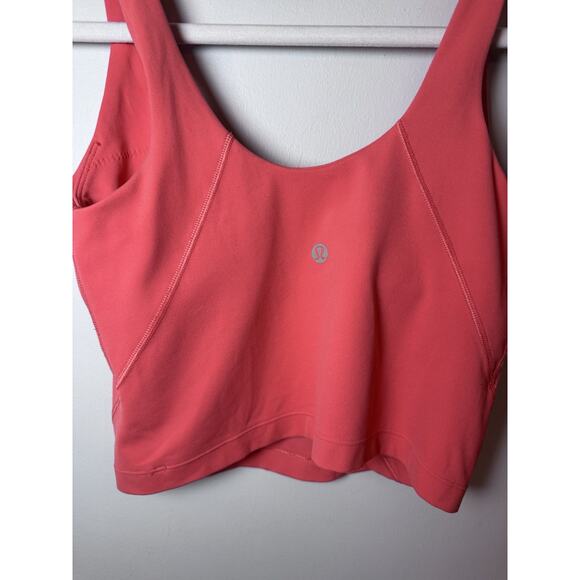 Lululemon Align Tank Luon Coral Pink Womens Size 4 - Picture 3 of 7
